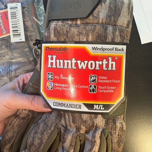 Men's Camouflage Gloves + Hat - Picture 2 of 7